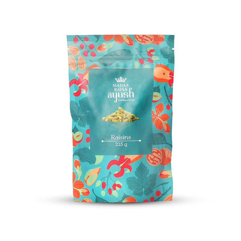 MahaaRajaa Ayush Green Raisins 225gm