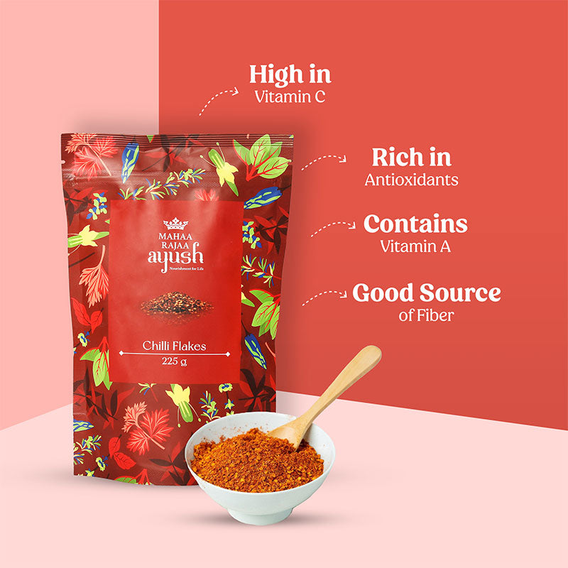 MahaaRajaa Ayush Chilli Flakes 225gm