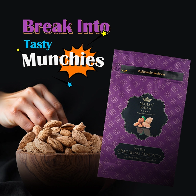 MahaaRajaa Premium Inshell Crackling Almonds 300gm