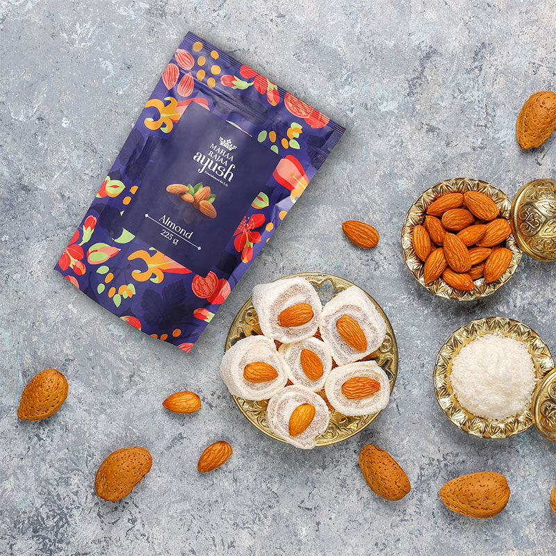 MahaaRajaa Ayush Almonds 225gm