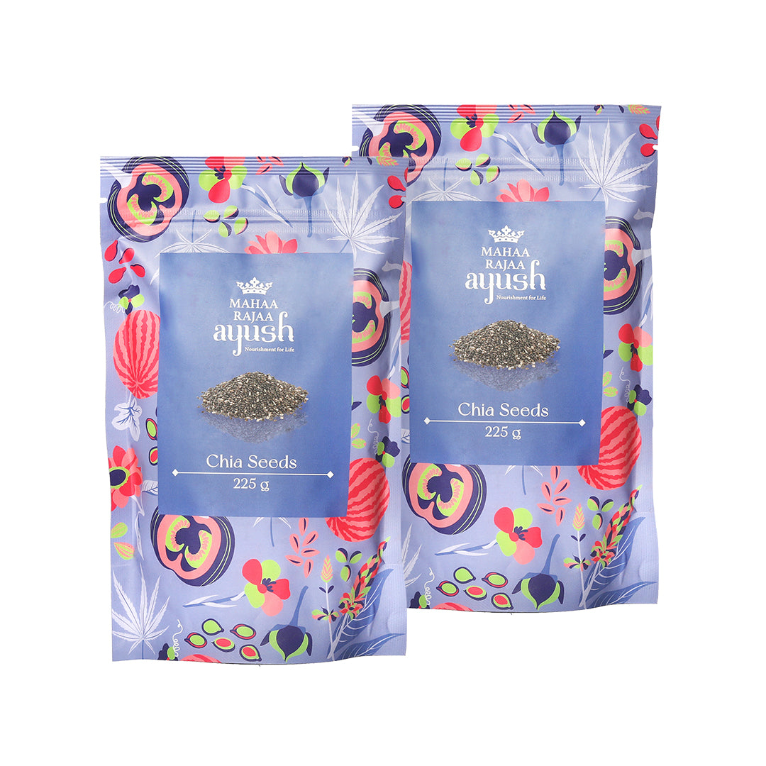 MahaaRajaa Ayush Chia Seeds 225gm (Pack of 2)