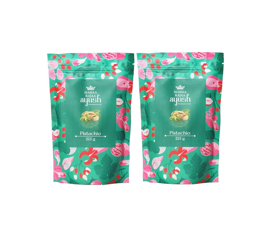 MahaaRajaa Ayush Pistachios 225gm (Pack of 2)