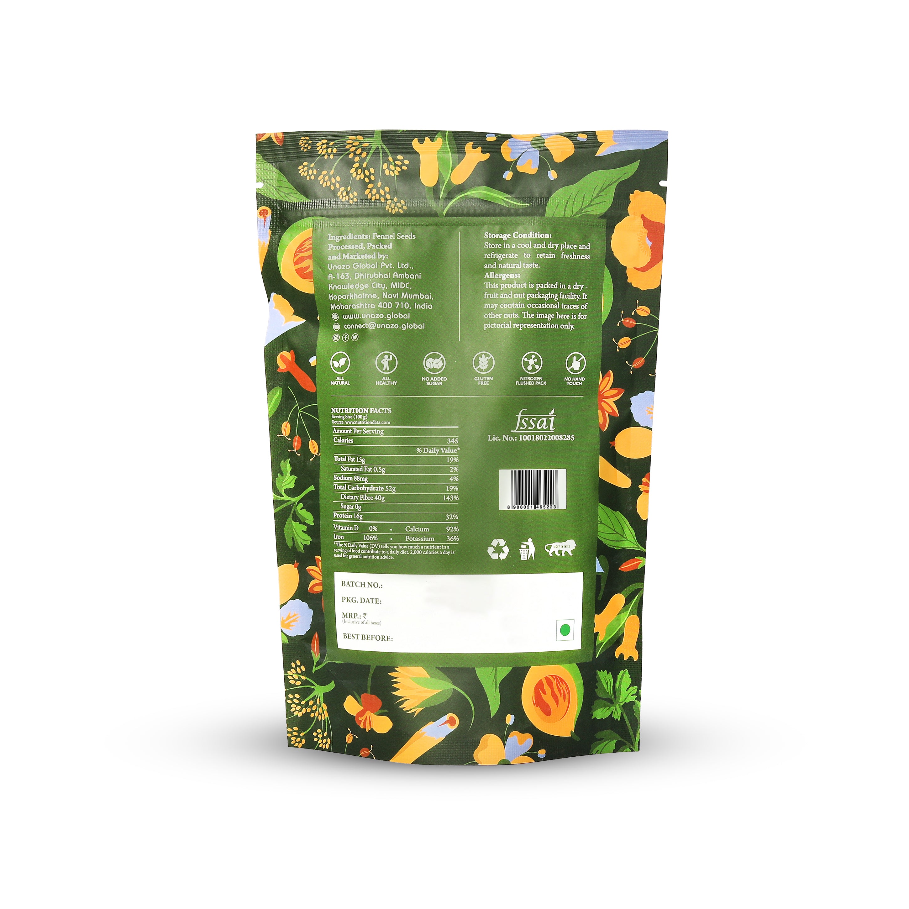 MahaaRajaa Ayush Fennel Seeds 225gm