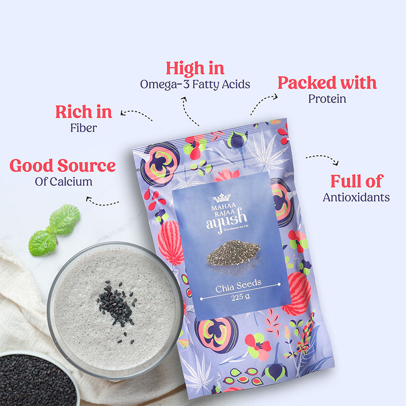 MahaaRajaa Ayush Chia Seeds 225gm