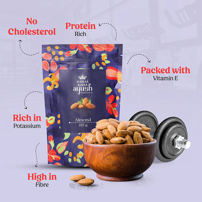 MahaaRajaa Ayush Almonds 225gm