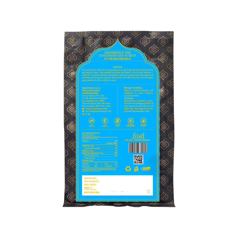 MahaaRajaa Premium Majestic Black Raisins 454gm