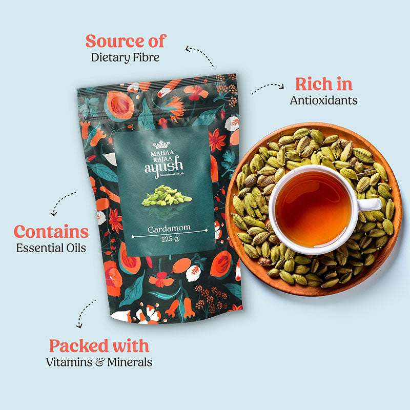 MahaaRajaa Ayush Cardamom 225gm