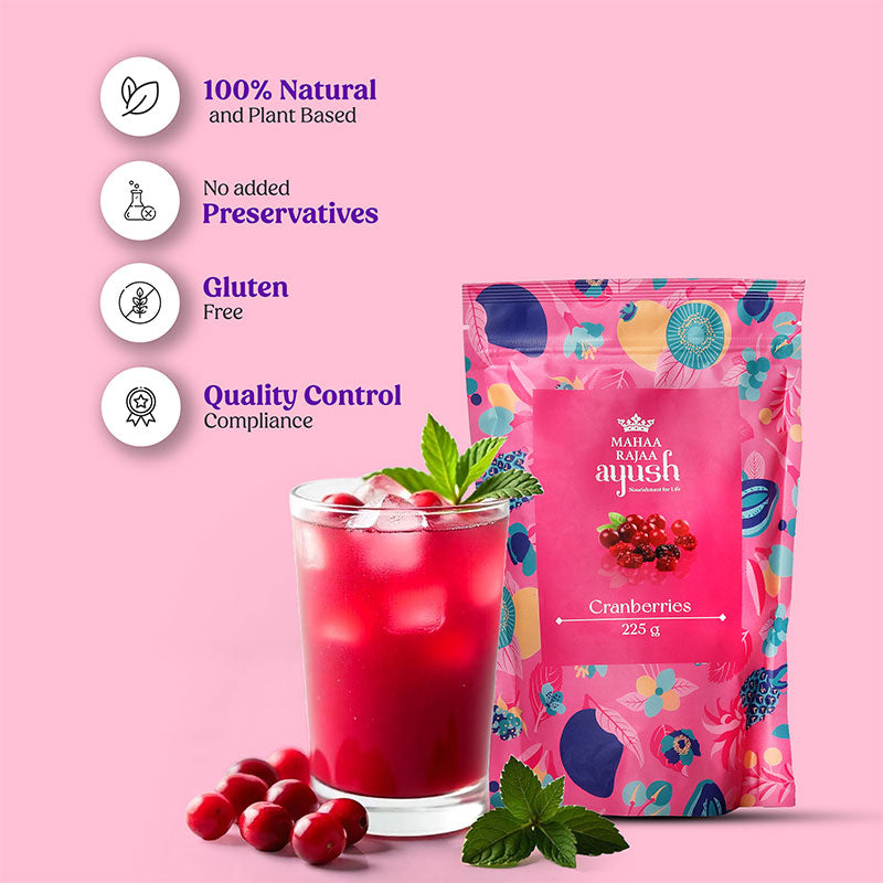 MahaaRajaa Ayush Cranberries 225gm