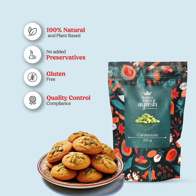 MahaaRajaa Ayush Cardamom 225gm