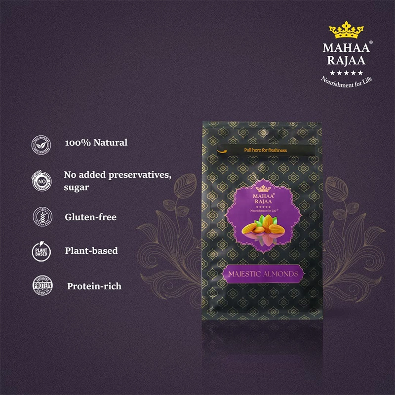 MahaaRajaa Premium Majestic Almonds 454gm