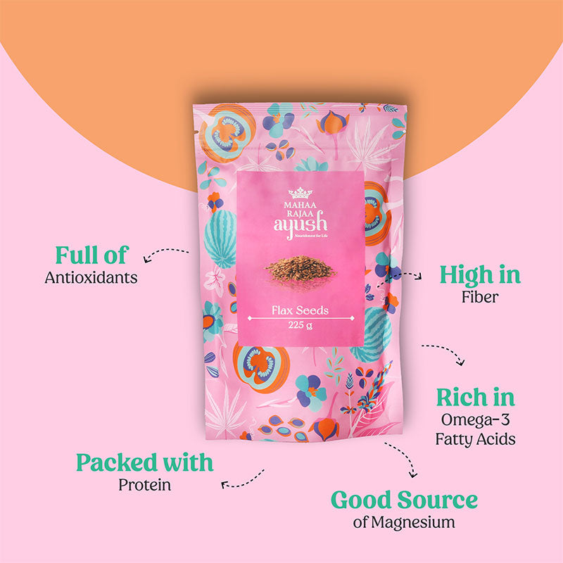 MahaaRajaa Ayush Flax Seeds 225gm