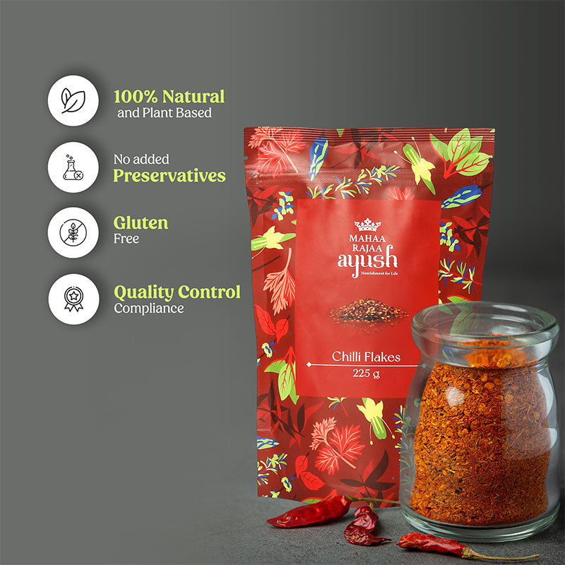 MahaaRajaa Ayush Chilli Flakes 225gm