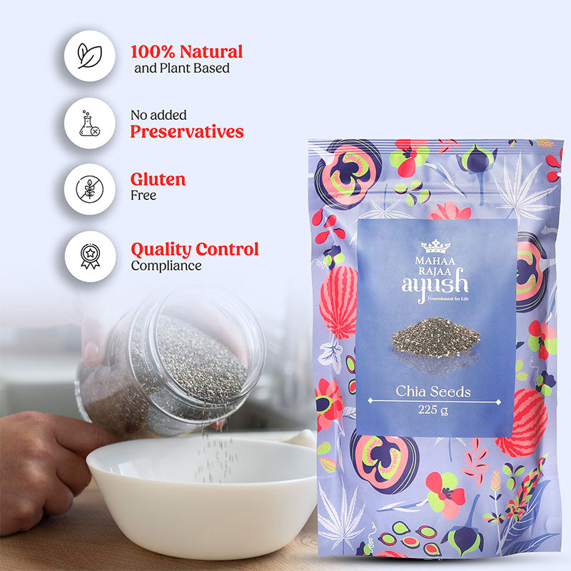 MahaaRajaa Ayush Chia Seeds 225gm