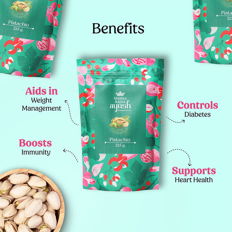 MahaaRajaa Ayush Pistachios 225gm