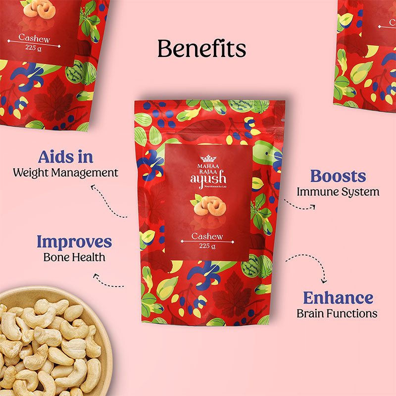 Mahaa Rajaa Ayush Cashews 225gm