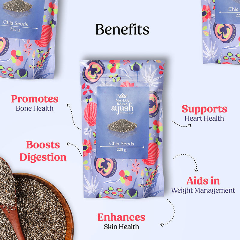 MahaaRajaa Ayush Chia Seeds 225gm
