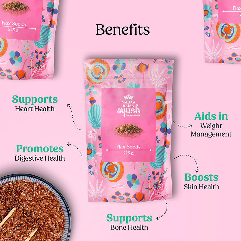 MahaaRajaa Ayush Flax Seeds 225gm