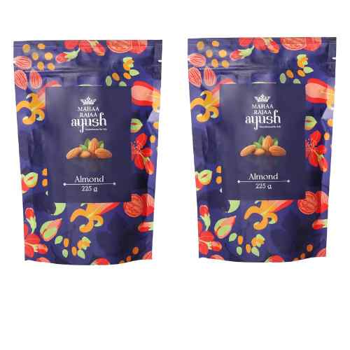 MahaaRajaa Ayush Almonds 225gm (Pack of 2)