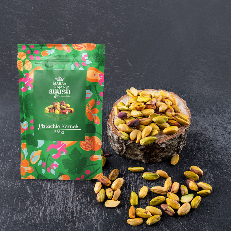 MahaaRajaa Ayush Pistachio Kernels 225gm