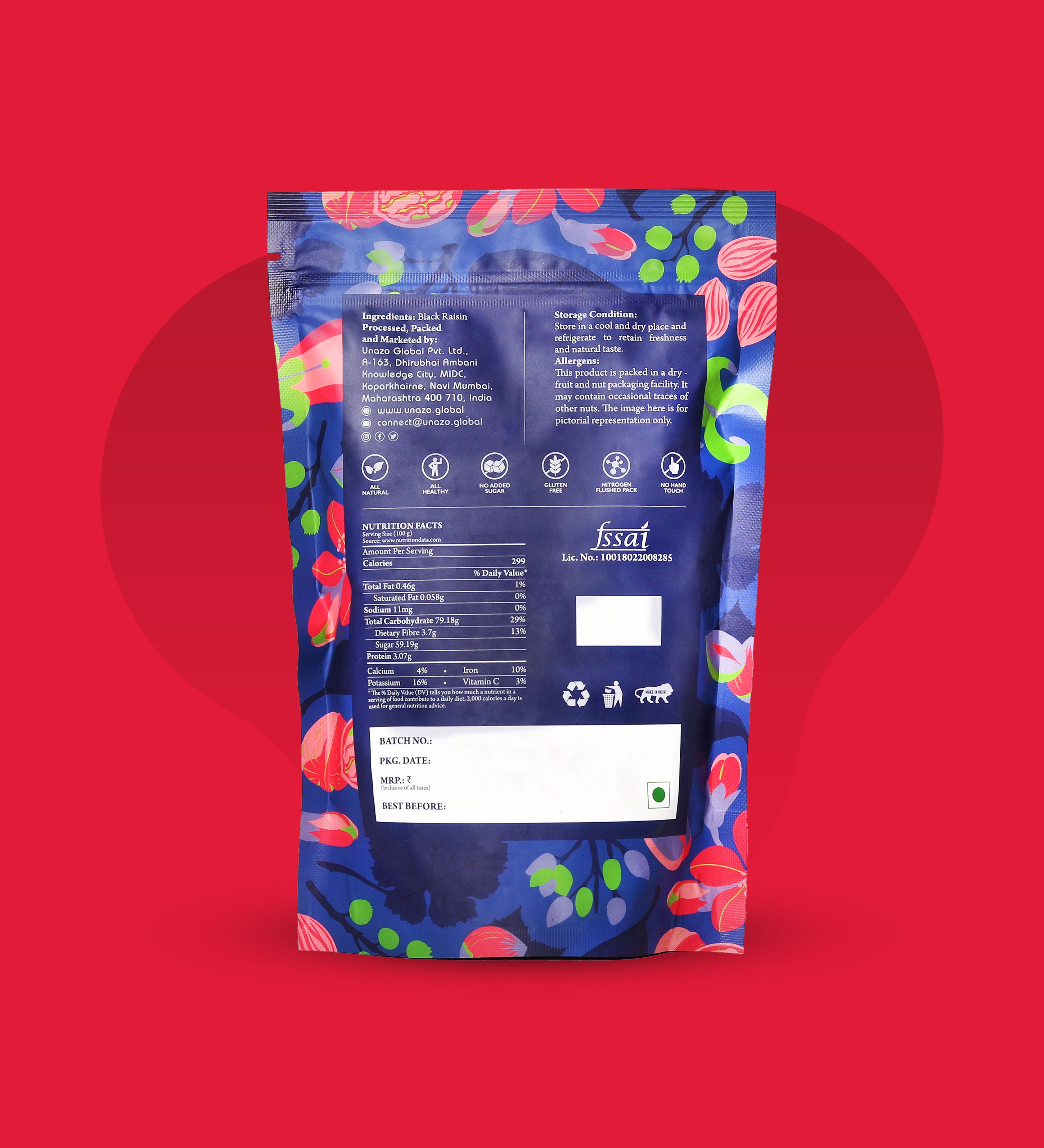 Buy Black Raisins (Kismis) Online@mahaarajaa.life