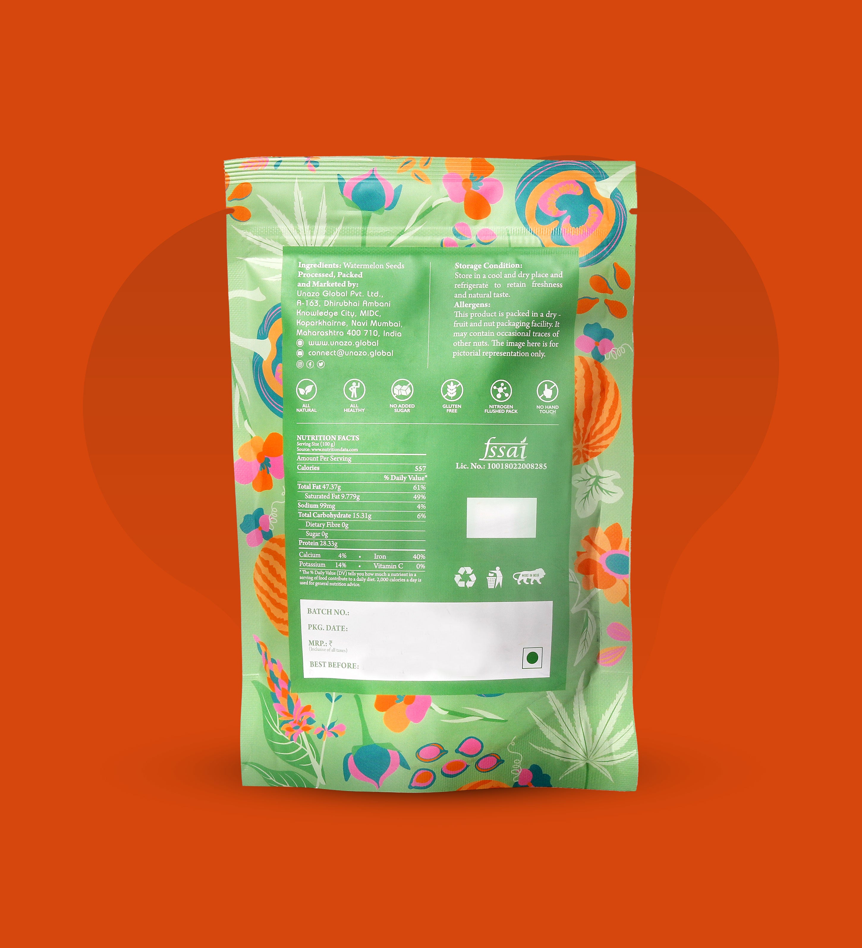 MahaaRajaa Ayush Watermelon Seeds 225gm (Pack of 2)